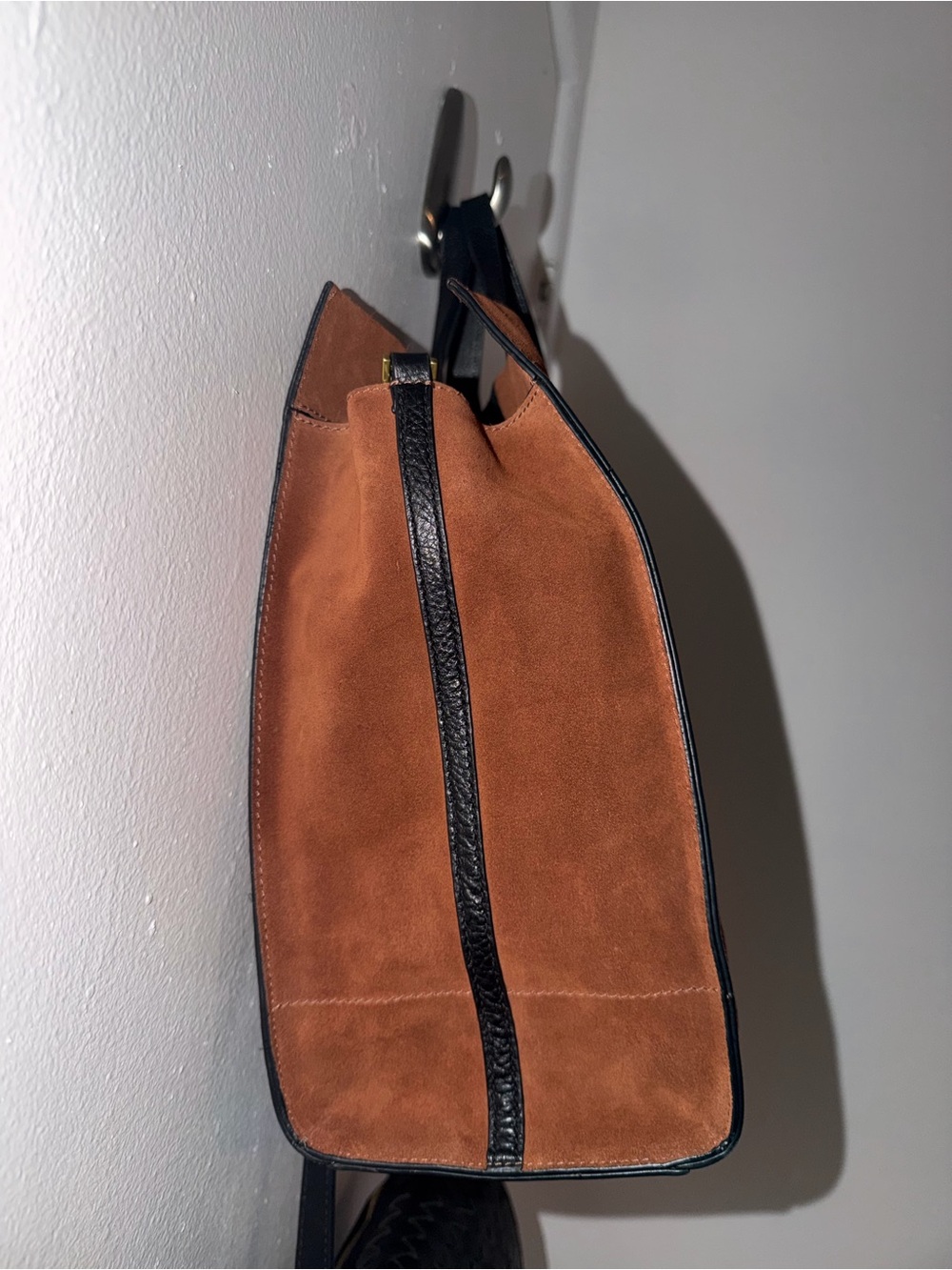 Fossil Carmen Leather & Suede Tote Bag - Picture 4 of 16